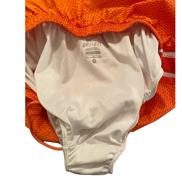 Nike Dri-FIT Brief Lined Orange Running Athletic Cross Fit Fitness Shorts Size S - Picture 5 of 7
